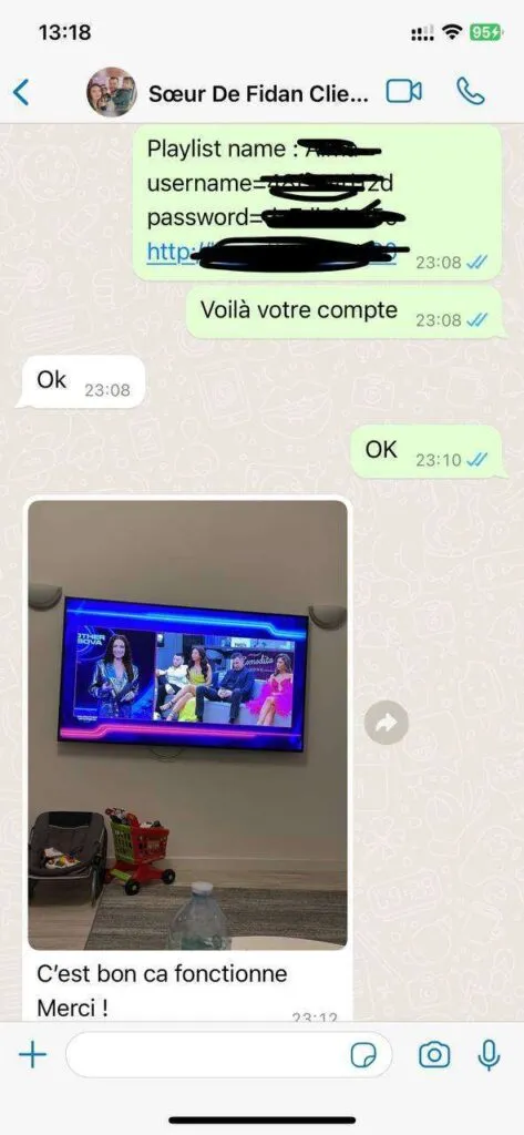 Imagen de contacto por WhatsApp para IPTV